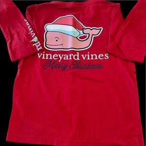 Vineyard Vines Merry Christmas Santa LS Tee